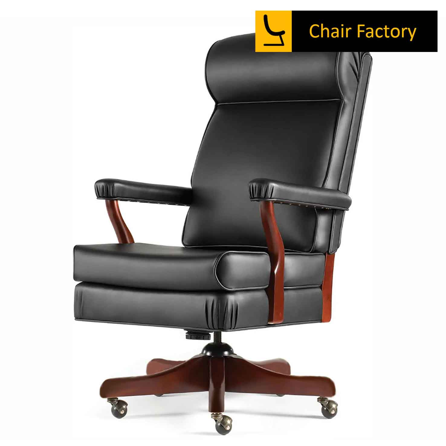 Benchmark High Back 100% Genuine Leather Chair – Axio Labz